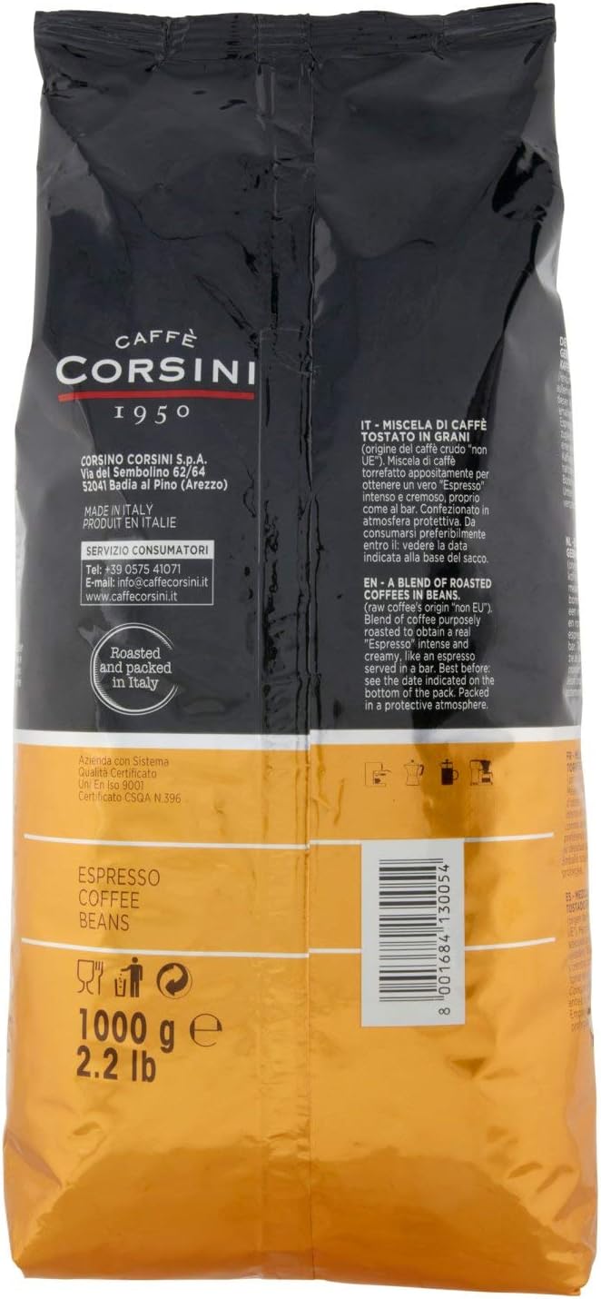 CAFFÈ CORSINI 1950 Kawa Ziarnista Espresso, Mieszanka o Intensywnym i Kremowym Smaku, 1 kg - Image 5