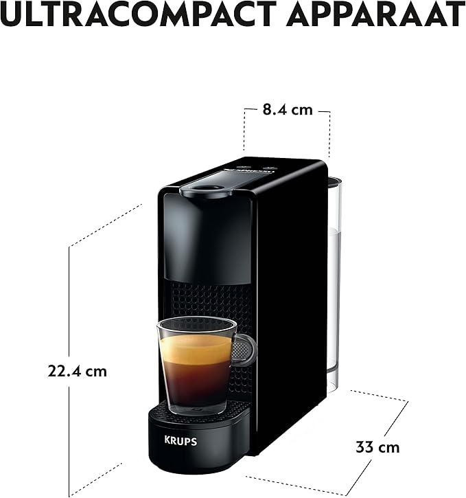 Nespresso Essenza Mini Ekspres do Kawy, Czarny, 1200.0W 230.0V - Image 4