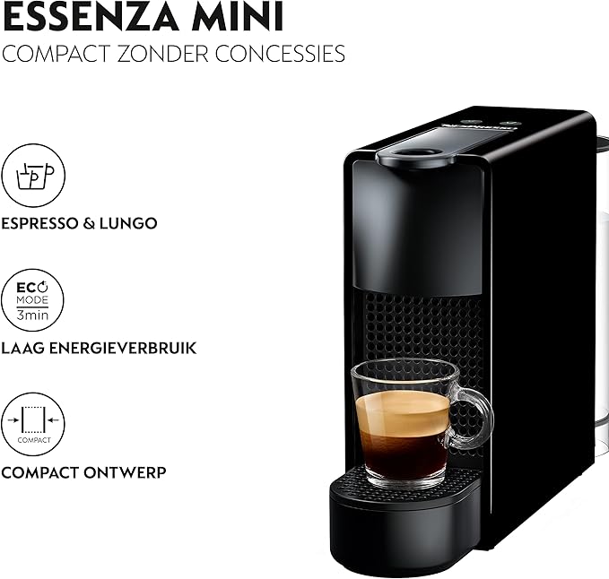 Nespresso Essenza Mini Ekspres do Kawy, Czarny, 1200.0W 230.0V - Image 3