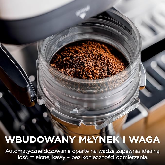 Ninja Luxe Premier Ekspres do kawy 3 w 1, latte, cappuccino, cold brew, espresso, wbudowany młynek i spieniacz do mleka, łatwy w obsłudze, 4 automatyczne ustawienia spieniania, srebrny, ES601EU - Image 3